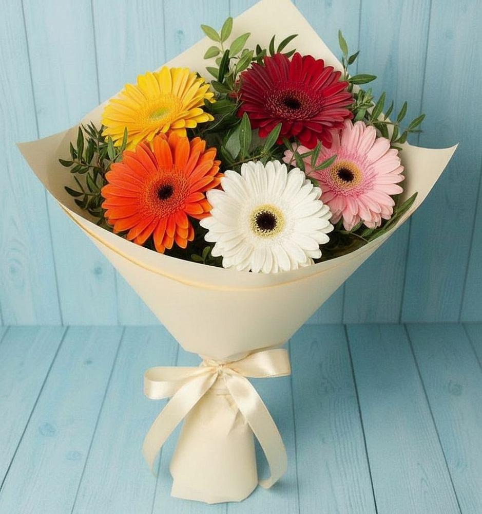 Букет цветов из: Герберы в Седельниково