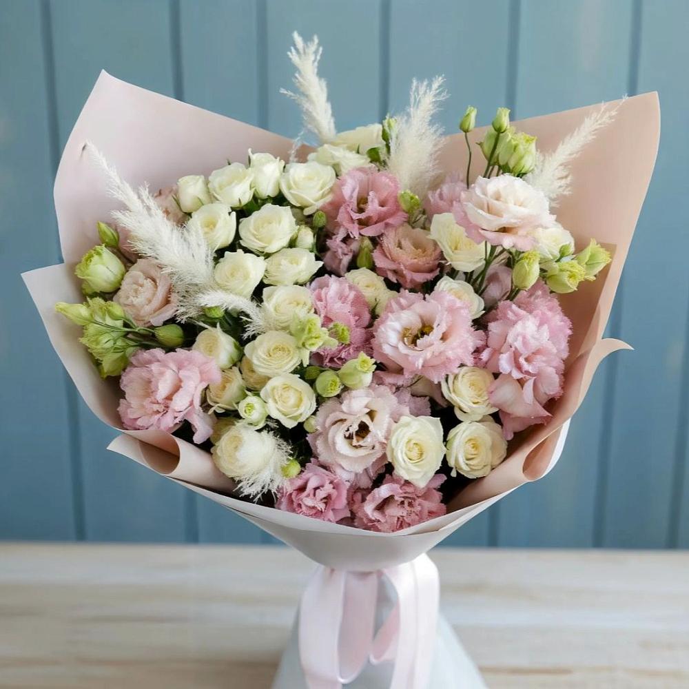 Букет цветов из: Альстромерии и Розы в Седельниково