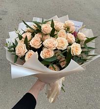 Букет Кремовые розы Латте в Седельниково