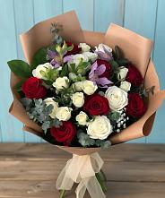 Букет цветов из:  Розы и Альстромерии в Седельниково