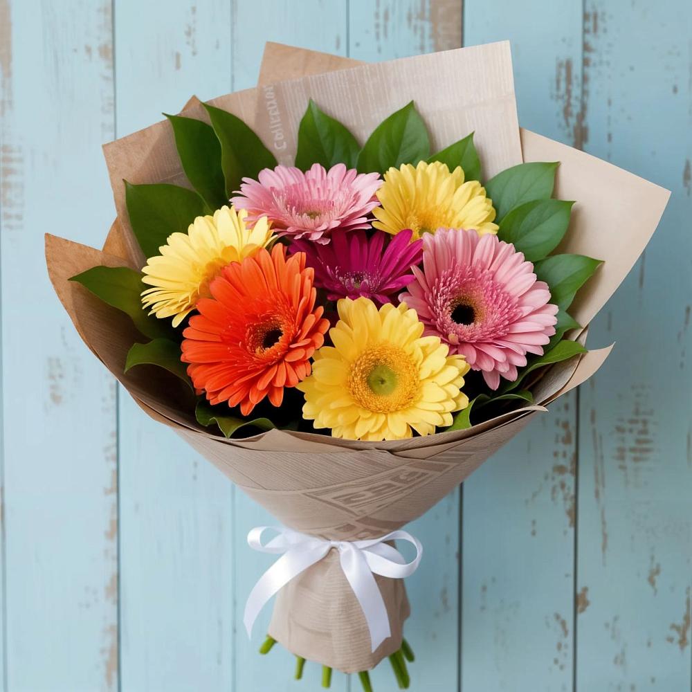 Букет цветов из: Герберы в Седельниково