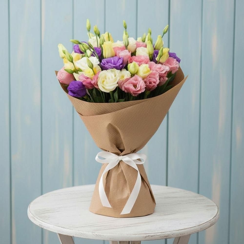 Букет цветов из: Лизиантусы в Седельниково