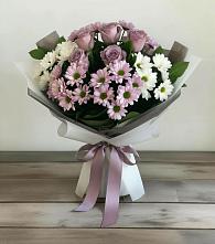 Букет цветов из:  Хризантемы и Розы #REPLACE_PRED# Седельниково