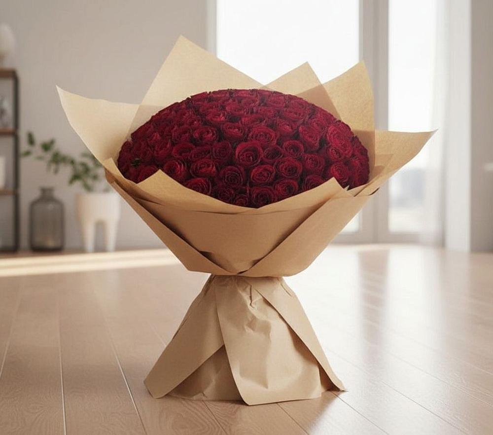 Букет 101 Красная роза в Седельниково