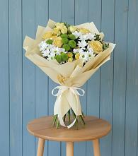 Букет цветов из:  Хризантемы и Розы в Седельниково