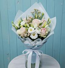 Букет цветов из:  Розы и Лизиантусы в Седельниково