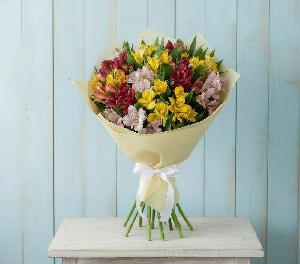 Букет цветов из: Альстромерии в Седельниково