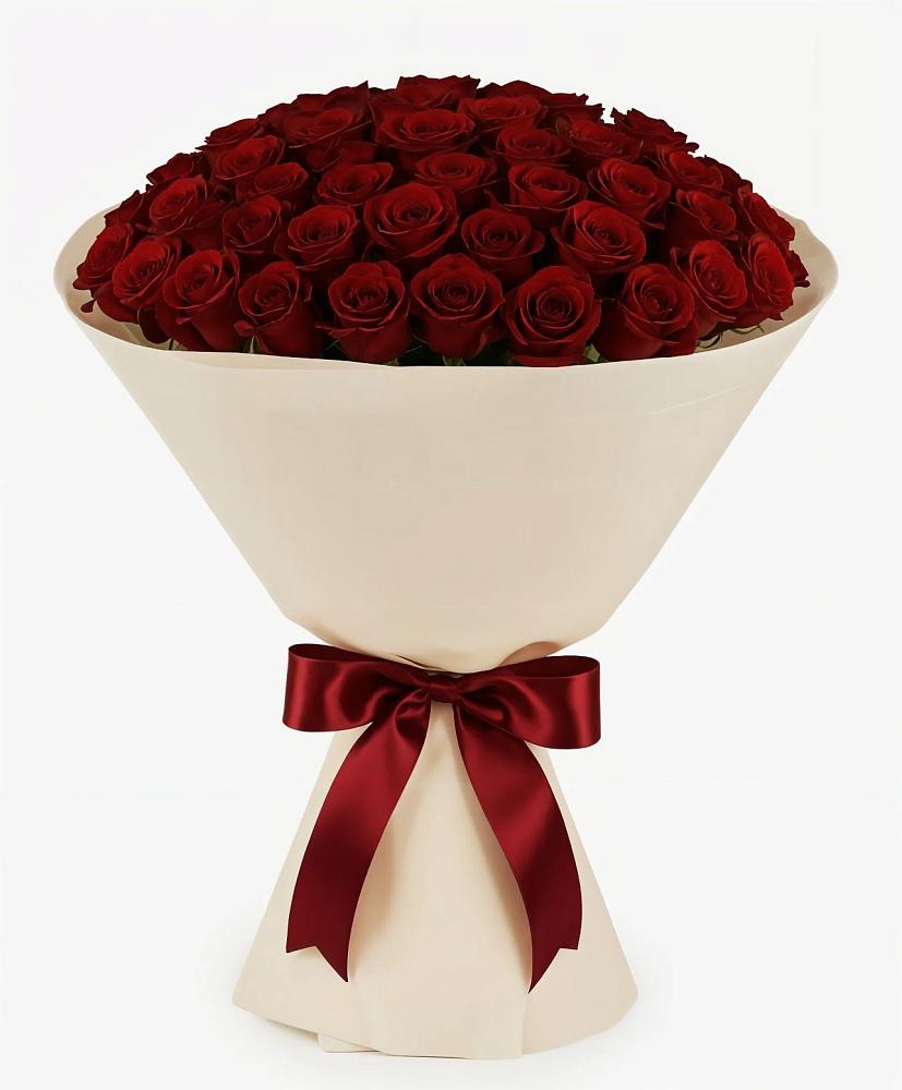 Букет 101 Бордовая роза Блэк Бакарра в Седельниково