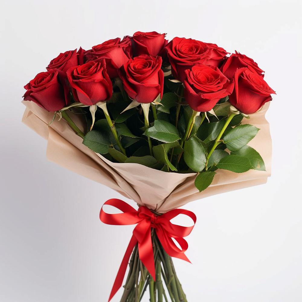 Букет 11 Красных роз Эдлесс Лав в Седельниково