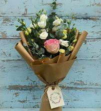 Букет цветов из:  Розы и Лизиантусы в Седельниково