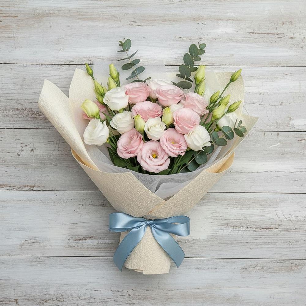 Букет цветов из: Лизиантусы в Седельниково